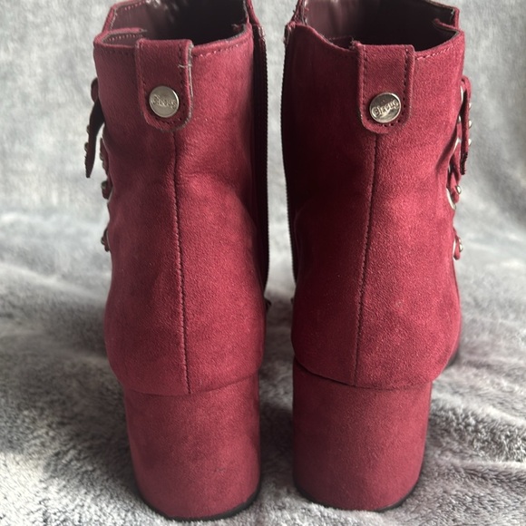 Circus by Sam Edelman Vinnie Ankle Suede Boots in Cranberry/Red Size 9 EUC - Picture 3 of 8